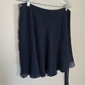 NWT Polo Ralph Lauren Blue Mini Wrap Skirt
